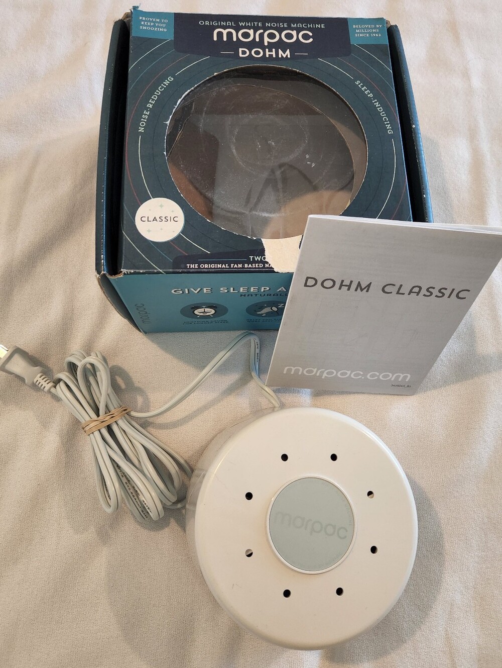 Marpac Dohm Classic White M1DSUSWH YogaSleep Noise Sleep Machine